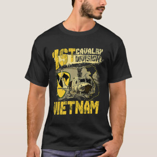 Uh1ホイヘリ第1騎兵師団ベトナムV Tシャツ