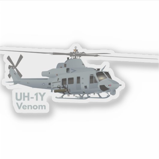 UH-1ヘリコプター シール (正面)