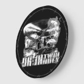 UH-1Nツイン・ヒューイ ラージ壁時計 (傾斜)