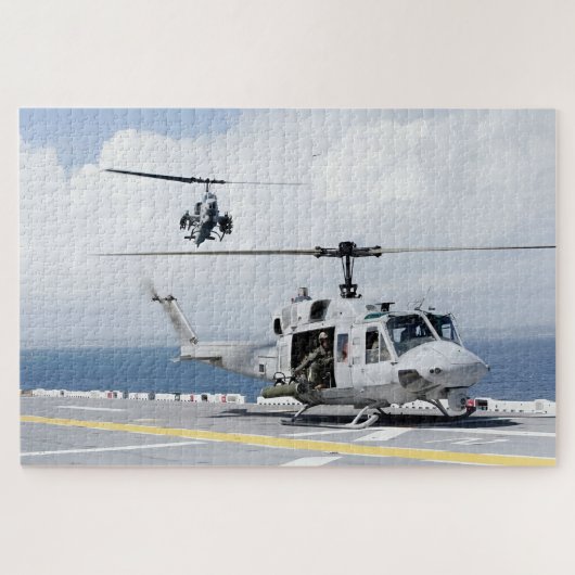 UH-1N ヒューイ & AH-1W スーパーコブラ ジグソーパズル (横)