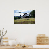 UH-60ブラックホークヘリコプター ポスター (キッチン)