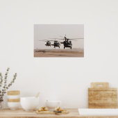 UH-60ブラックホークヘリコプター ポスター (キッチン)
