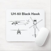UH-60 ブラックホーク マウスパッド (マウス)