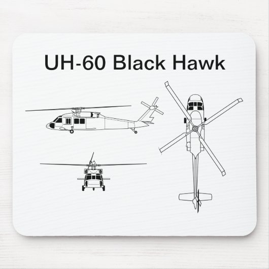 UH-60 ブラックホーク マウスパッド (正面)