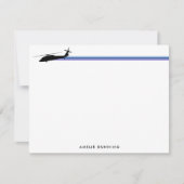 UH-60 BlackHawkヘリコプタストライプの ノートカード (正面)