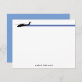 UH-60 BlackHawkヘリコプタストライプの ノートカード (正面/裏面)