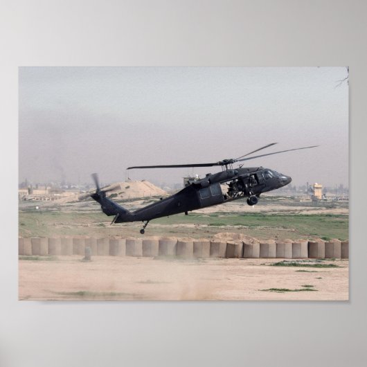 UH-60Lブラックホークヘリコプター ポスター (正面)