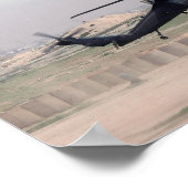 UH-60Lブラックホークヘリコプター ポスター (角)