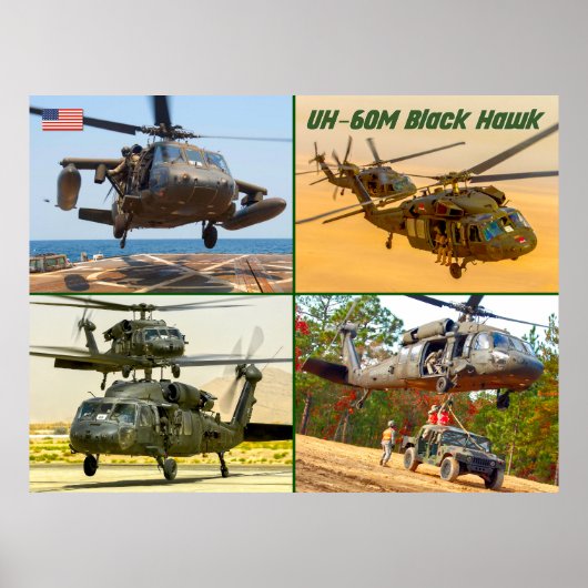 UH-60Mブラックホーク ポスター (正面)