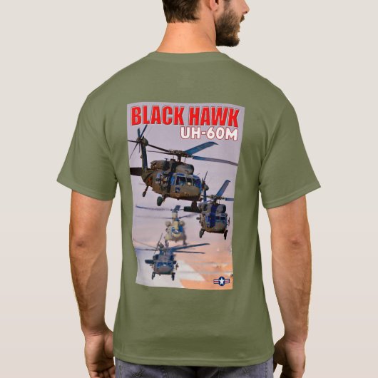 UH-60Mブラックホーク Tシャツ (裏面)