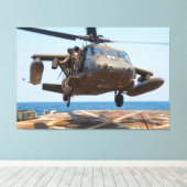 UH-60M BLACKHAWK 40x60 キャンバスプリント (インサイチュ (ウッドフロア))