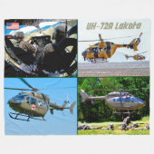 UH-72Aラコタ フリースブランケット (正面(横))