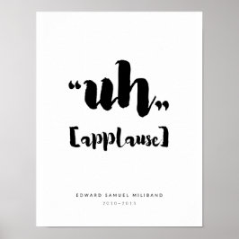 "Uh" Ed Miliband 最高の Momentsコレクション1/3 ポスター