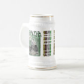 UH-HUH-PANDA SCRIBBLE ART ビールジョッキ (正面左)