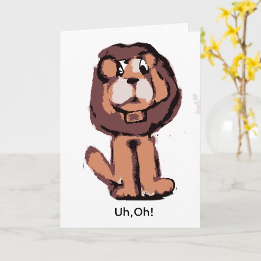 Uh,Oh カード (黄色い花)