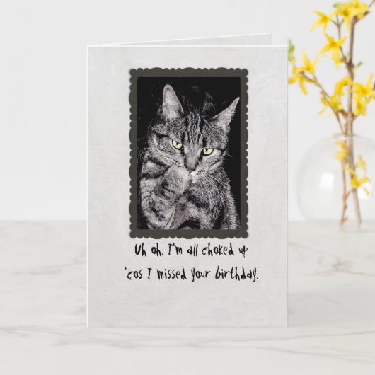 Uh Oh, Belated誕生日カード カード (黄色い花)