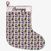 Uh Oh! The Cat's in the Tree ラージクリスマスストッキング (正面)