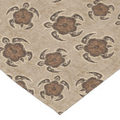 Uhane Honuのハイビスカスのろうけつ染めのハワイアンのカメ ショートテーブルランナー (コーナー)