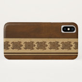 Uhane Honuのフェイクな木製のハワイのカメ Case-Mate iPhoneケース (裏面(横))