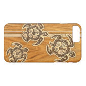 Uhane Honuのフェイクな木製のハワイのカメ Case-Mate iPhoneケース (裏面(横))
