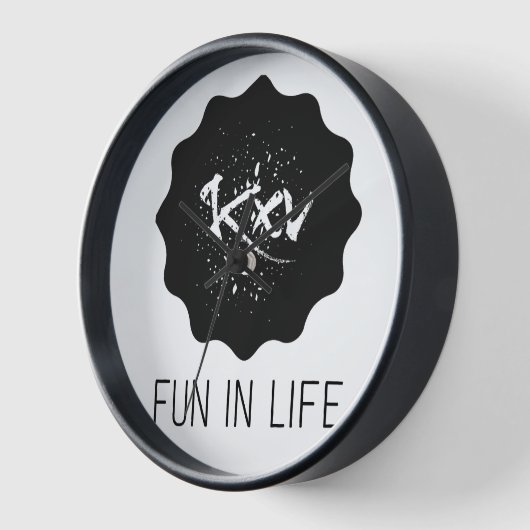 Uhr Fun in Life  壁時計 (傾斜)