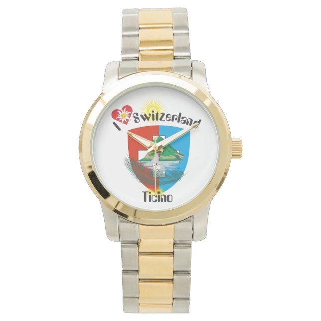 Uhr mit Schweizer-Entwurf Tessin die Schweiz 腕時計 (正面)