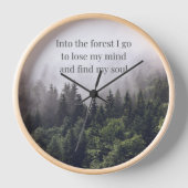 Uhr "Waldbad" 壁時計 (正面)