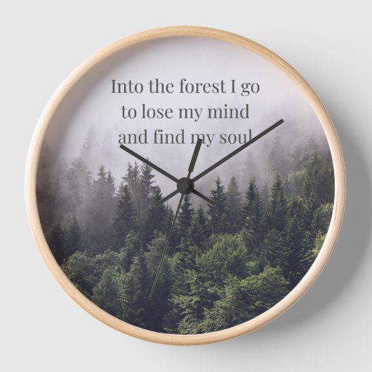 Uhr "Waldbad" 壁時計 (正面)