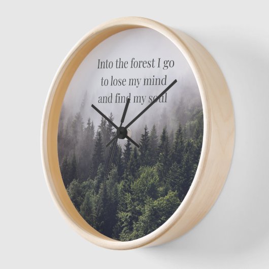 Uhr "Waldbad" 壁時計 (傾斜)