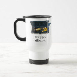 Uilleannのパイパー: 管を持って下さい、走行します トラベルマグ