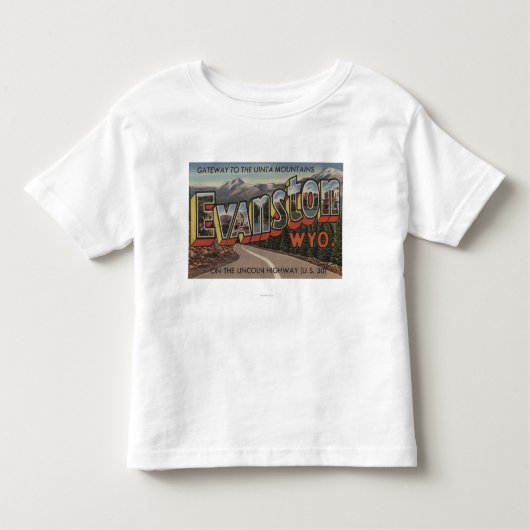 Uinta山への出入口- Evanston、WY トドラーTシャツ (正面)