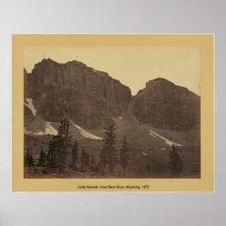 Uinta Summit, Head Bear River, Wyoming 1872 ポスター
