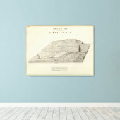 Uinta Upliftの一部の鳥瞰図 キャンバスプリント (インサイチュ (ウッドフロア))