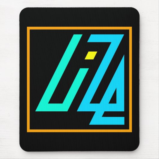 UIZEのマウスパッド(黒、縦) マウスパッド (正面)