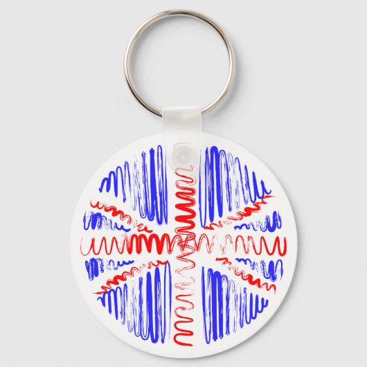 UKオンWhite Keychain キーホルダー (正面)