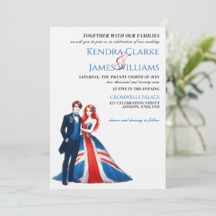 UKカップル結婚式招待状 招待状