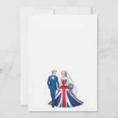 UKカップル結婚式招待状 招待状 (裏面)