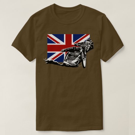 UKスピードウェイモーターサイクルレース1 Tシャツ (デザイン正面)