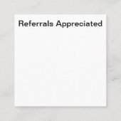 UKタクシーサーシンプルビス名刺 スクエア名刺 (裏面)