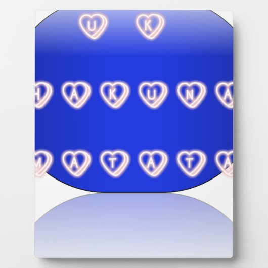 UKハクナマタタアートプリント フォトプラーク (正面)