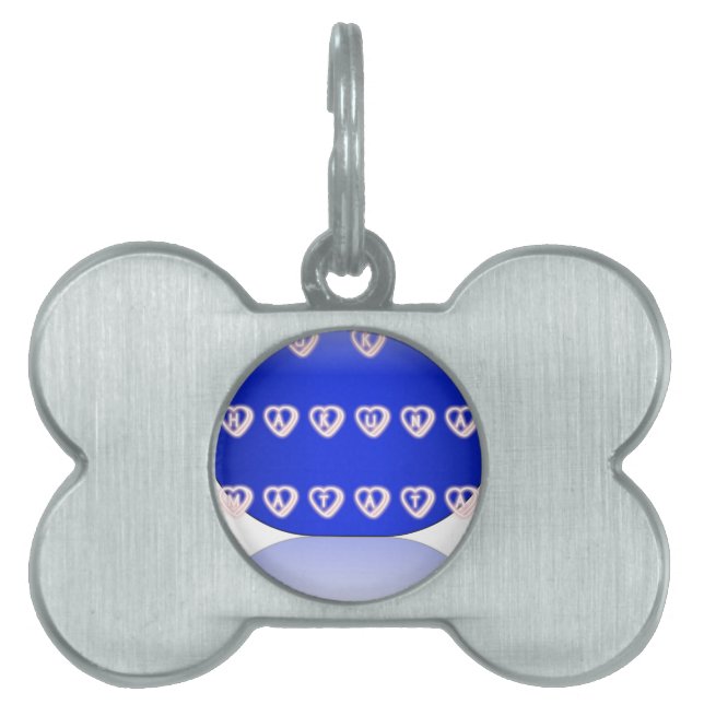 UKハクナマタタアートプリント ペットネームタグ (正面)