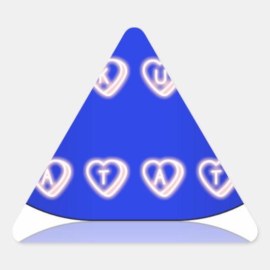 UKハクナマタタアートプリント 三角形シール (正面)