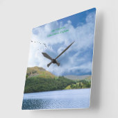 UK画像(アクリルウォールクロック用) スクエア壁時計 (傾斜)