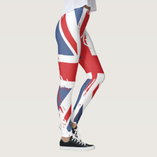 UK フラグ レギンス - ダメージ加工 ユニオンジャック パンツ ギフト