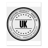 UK ワード ロゴ オフィス 郵送 小包 朱色 ラバースタンプ (インプリント)