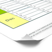 UK 2024カレンダー ポスター (コーナー)