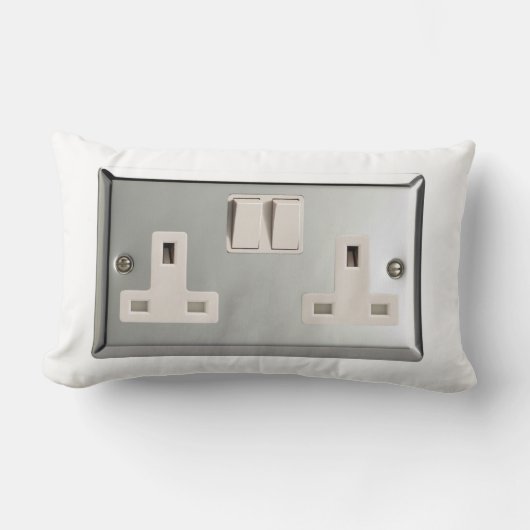 UK AC BS 1363プラグソケット[British Standard] ランバークッション (正面)