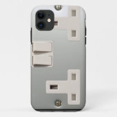 UK AC BS 1363プラグソケット[British Standard] Case-Mate iPhoneケース (裏面)