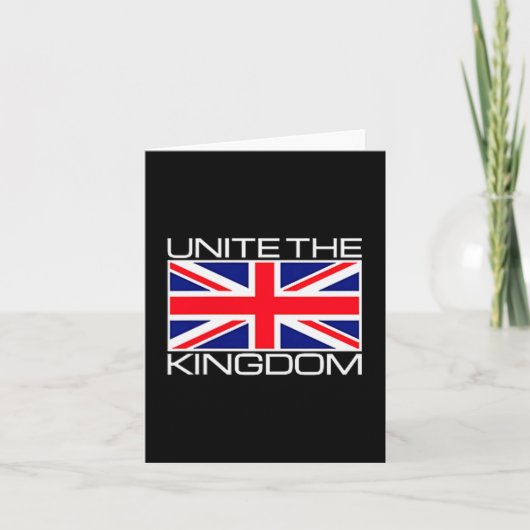 Uk British Union Jack Flag Unite The Kingdom  カード (正面)