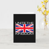 Uk British Union Jack Flag Unite The Kingdom  カード (黄色い花)